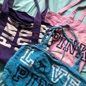 Victoria secret pink totes